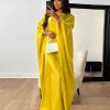 ramadan eid abayas pour femmes modeste mode miroitant chauve souris satin abaya dubaï luxe 2024 caftan musulman robe kebaya robes