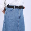 noir bleu beige unisexe femmes décontracté tricoté boucle ardillon mince ceinture tissé toile élastique extensible tressé ceintures extensibles pour hommes