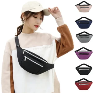 Sacs de taille pour femmes Oxford loisirs couleur taille sac épaule bandoulière poitrine sacs sacs à main tout-match messager ceinture sacs