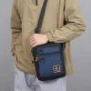 petit sac à main décontracté en nylon pour hommes, sac à bandoulière élégant pour hommes, compact et léger, sac à main messager tendance