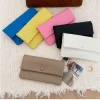portefeuilles d'enveloppe en cuir pu élégants pour femmes, style coréen, pochette longue portable pour femmes, sac à monnaie multifonctionnel avec fermeture éclair