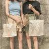 sac à main en dentelle blanche ivoire pour femmes, sacs légers d'été chics, sacs de mariage de fête de mode, sacs à main pour femmes, fourre tout initiés à la mariée