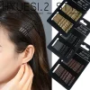 Épingles à cheveux ondulées noires simples pour filles, pinces à frange latérales, métal antidérapant, épingles à cheveux invisibles, accessoires réutilisables, ensemble de 24 pièces