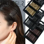 Épingles à cheveux ondulées noires simples pour filles, pinces à frange latérales, métal antidérapant, épingles à cheveux invisibles, accessoires réutilisables, ensemble de 24 pièces