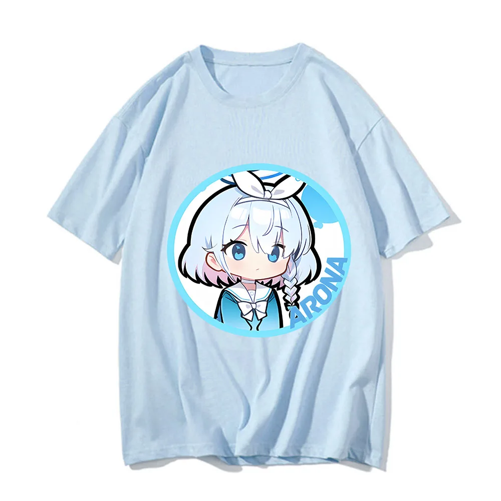 ARONA-T-shirt à manches courtes Blue Archive pour hommes et femmes, Harajuku, Anime Cartoon Graphic, Kawaii Tee Shirt, Unisex Casual, Y2K Clothing ARONA-T-shirt à manches courtes Blue Archive pour hommes et femmes, Harajuku, Anime Cartoon Graphic, Kawaii Tee Shirt, Unisex Casual, Y2K Clothing