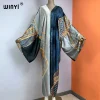 winyi col en v afrique robe femmes boho décontracté caftan vintage robe de soirée plage couvrir abaya dubaï luxe abaya femme musulmane