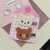 rilakkuma korilakkuma pinces à cheveux anime tête d'ours épingles à cheveux mignonnes et pinces chapeaux kawaii accessoires de cheveux pour femmes filles