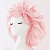 bonnet pour cheveux en soie satinée | bande de cravate réglable | bonnet de sommeil pour femmes et hommes | casque de protection unisexe