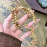 Bracelet de perles empilables Double couche, minimaliste, Original, élégant, luxe, bijoux faits à la main, cadeau pour femmes