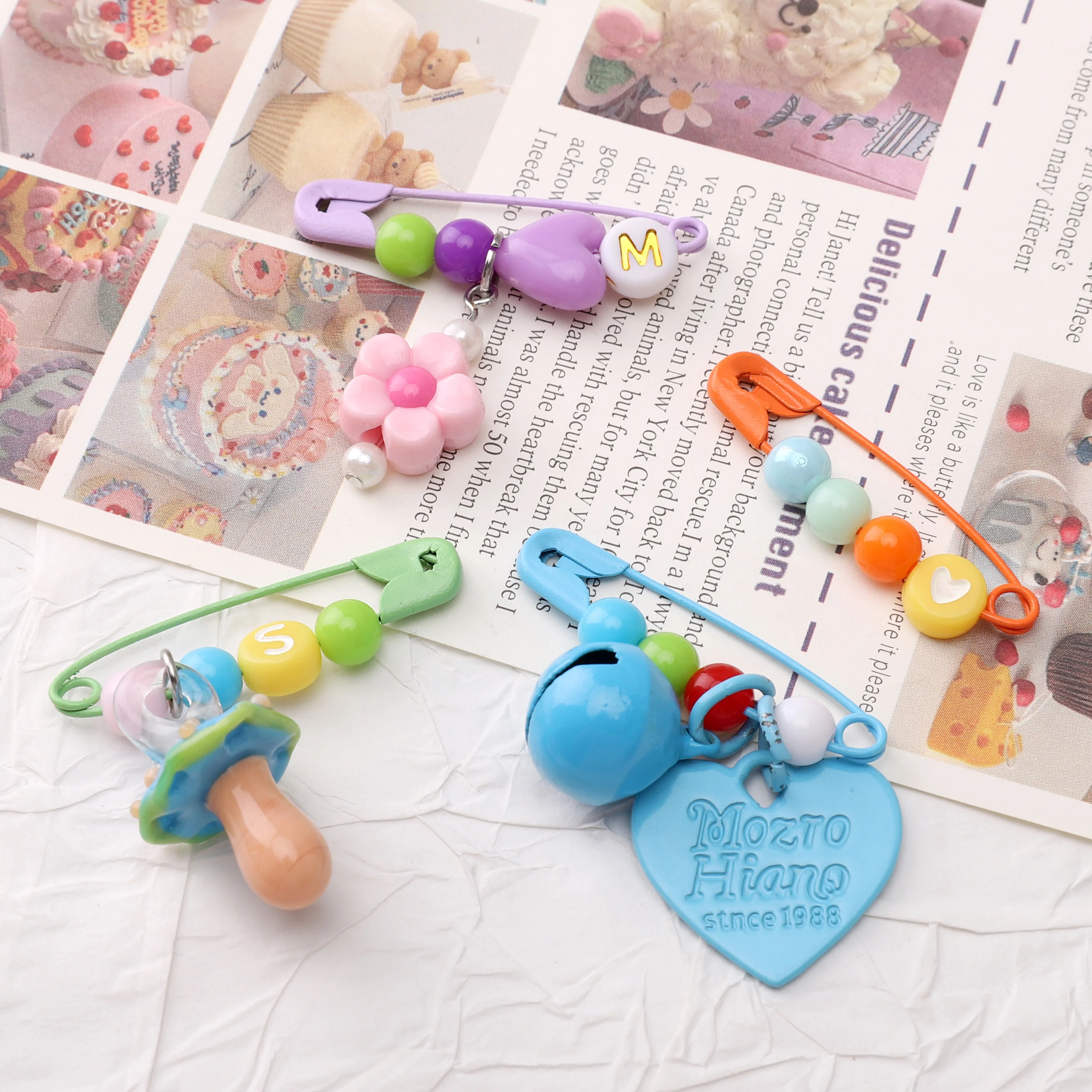 Épingles de sûreté colorées en fer et métal, 30mm 36mm, pour vêtements, broche, artisanat, fabrication d'accessoires de couture, bricolage, 20 pièces/paquet
