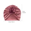 femmes turban chapeau musulman hijab bonnet indien casquette tête enveloppement grande fleur élastique bandes de cheveux chapeau bonnet dames filles cheveux accessoires