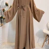 abaya de luxe pour femme, robe maxi modeste, kaftan islamique, vêtement marocain, dubaï, turquie