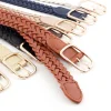 ceinture tressée vintage pour femme, ceinture décontractée pour femme, bandeaux de robe pour femme, ceinture tissée