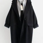 Faux mélange de deux pièces à capuche pour femmes, optique tout match, chaud, style long, mode étudiante coréenne, décontracté, hiver