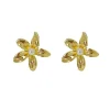 Boucles d&rsquo;oreilles à fleurs élégantes pour femmes à mode