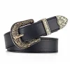 ceinture en cuir pu vintage pour femmes, ceinture sculptée pour hommes, ceinture de jeans bon marché, style punk, hip hop et rock, y2k