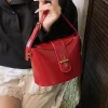 sac à bandoulière élégant pour femmes, sac à main de luxe en cuir souple, sac seau à la mode pour toutes les occasions, nouvelle collection 2025