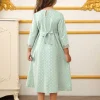 robe musulmane pour filles, abaya de dubaï à manches longues, vêtements pour enfants, abaya brodé pour eid al fitr ramadan de 4 à 12 ans