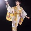 costume de cosplay kimono japonais traditionnel imprimé floral élégance sakura fille robe kimono style asiatique japonais
