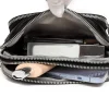 sac à main rectangulaire en cuir group pour femme, sacoche à bandoulière de luxe de styliste, solide, 100%, 2024
