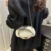 Sac à bandoulière Chic 2025, cuir PU de luxe avec chaîne métallique, pochette multifonctionnelle pour rencontres ​