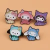 broches d'animaux mignons pour vêtements, épingles en émail, badges d'anime de dessin animé, accessoires de bijoux pour femmes, cadeaux pour amis
