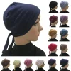 Jersey sous écharpe Hijab chapeau intérieur femmes musulman Bandana Bonnet os arabe Bonnet chapeaux casquette pansement bonnets Skullies musulman
