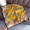 Écharpe femmes foulards en soie carré bandana hijab enveloppement fleur concepteur foulard châle foulard bandeau de cheveux foulard de luxe