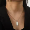 vassago islamique musulman allah collier en acier inoxydable carré collier arabe allah collier hommes musulman islam pendentif bijoux