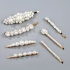 1 ensemble de pinces à cheveux en perles faites à la main pour femmes, barrettes à fleurs géométriques, couvre chef pour filles, épingles à cheveux douces, accessoire pour cheveux