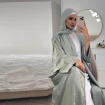 Brillant fête Abaya Ramadan Eid chauve-souris Satin ouvert Kimono dubaï luxe musulman Damen Abayas pour les femmes caftan robe vêtements islamiques