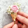porte bouquet épingles à revers pinces à vêtements de mariage décoratives broches à fleurs en tissu pour fête de mariage anniversaire pull de déplacement