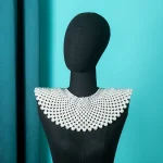 Collier de perles de mariage, bijoux faits à la main, Style Court, ras du cou en perles pour mariée, chaîne d&rsquo;épaule pour spectacle de fête