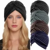 femmes noeud extensible turban chapeau musulman islamique intérieur hijab casquettes foulard bonnet cheveux élastique bandeau turban