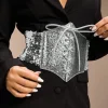 hershine – ceinture élastique à paillettes argentées pour femmes, 1 pièce, tendance, élégante, sexy, accessoires de performance, cadeau de noël
