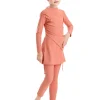 nouveau 2025 islamique dubaï modeste abaya 3 pièces ensemble burkini musulman maillots de bain pour enfants fille avec bonnet de bain femme musulmane vêtements