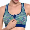 soutien gorge de sport respirant haut fitness femmes brassière antichoc rembourré soutien gorge de sport haut de course athlétique gymnase push up soutiens gorge anti transpiration