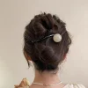 pince à cheveux simple en perles, épingle à cheveux torsadée haut de gamme, crée une coiffure exquise, adaptée aux fêtes d'anniversaire et à un usage quotidien