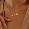 collier à breloques personnalisé avec nom arabe pour femme, bijoux islamiques, tour de cou persan personnalisé, cadeaux pour able self friends