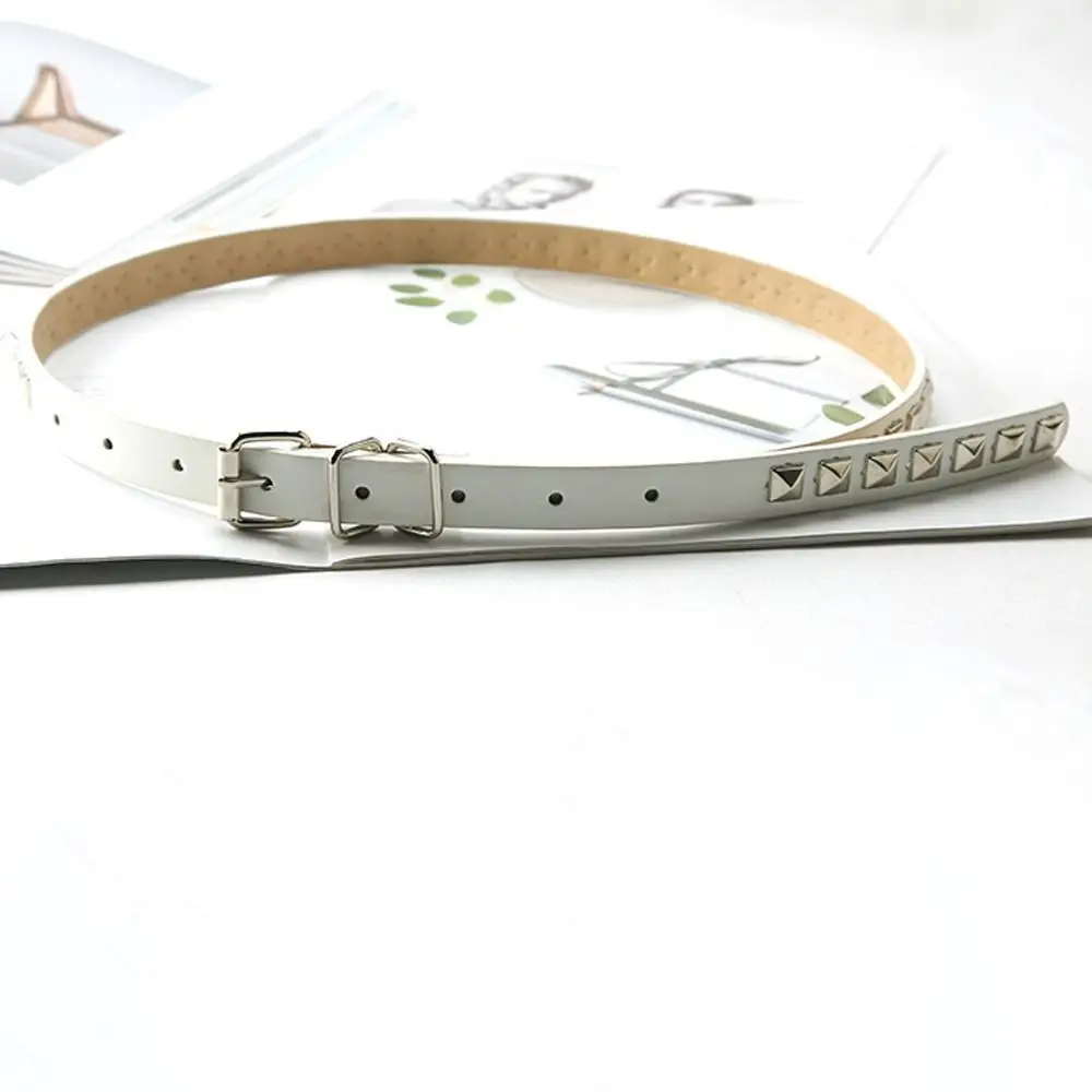 punk élégant ceinture accessoires gothique pour hommes boucle en métal pu cuir rivet taille ceintures taille sangle femmes ceinture