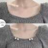 Épingles de sûreté en perles, 5/10 pièces, broche pour robe antidérapante, clip de taille à double tête pour col et écharpe, réglage, accessoires pour vêtements à la mode