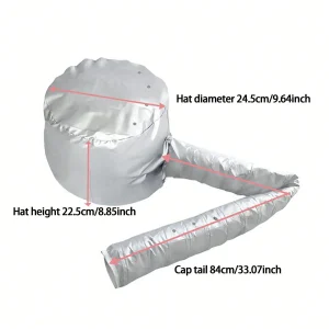 Bonnet à Capuche Souple pour Cheveux Naturels Bouclés Texturés, Soin, vaccage, Coiffage, Bouclage, Conditionnement Profond, 1 Pièce