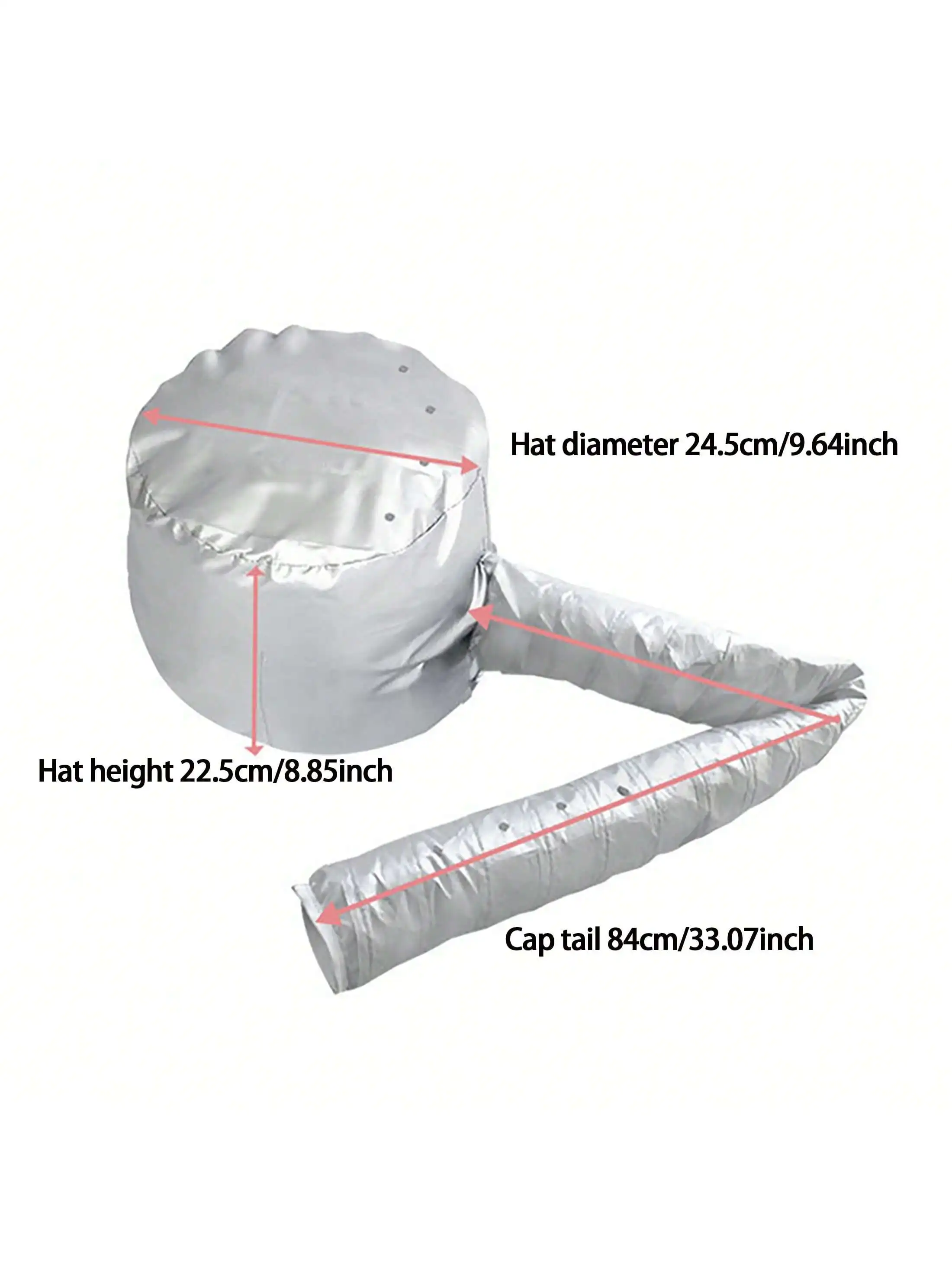 Bonnet à Capuche Souple pour Cheveux Naturels Bouclés Texturés, Soin, vaccage, Coiffage, Bouclage, Conditionnement Profond, 1 Pièce