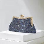 Pochette en biscuits pour femme, diamants brillants, sac à main de soirée, mode