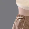 ensemble de 6 pièces de pinces à épingles de taille en perles artificielles, pour pantalons, jupes, robe, chemises ajustées, broche de pull