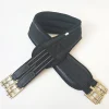 Fournitures équestres ceinture de ventre de cheval ceinture de ventre en cuir d&rsquo;hibiscus harnais de selle boucle de ceinture de ventre de cheval complète