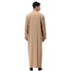 vêtements islamiques musulmans hommes jubba thobe imprimé fermeture éclair kimono longue robe saoudienne musulman porter abaya caftan islam dubaï robe arabe