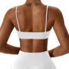 soutien gorge de sport croisé en tissu super doux pour femmes, haut de fitness, vêtements de yoga de haute qualité, fitness, course à pied, fitness, yoga b