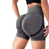 Short de Yoga transfrontalier miel fesses fesses sport taille haute Abdomen Stretch serré Anti-éblouissement séchage rapide Fitness