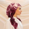 nouvelles femmes hijabs foulard hijab chimio casquette turban pré attaché chapeaux bandana cancer perte de cheveux foulard tête enveloppement chapeau extensible